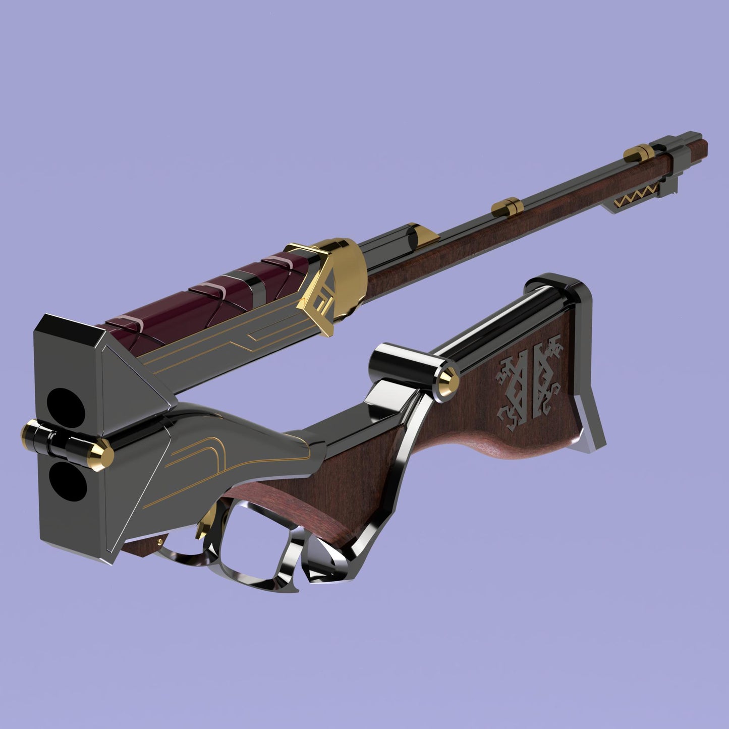 Caitlyn's Rifle Arcane Skin - 3D Print Files