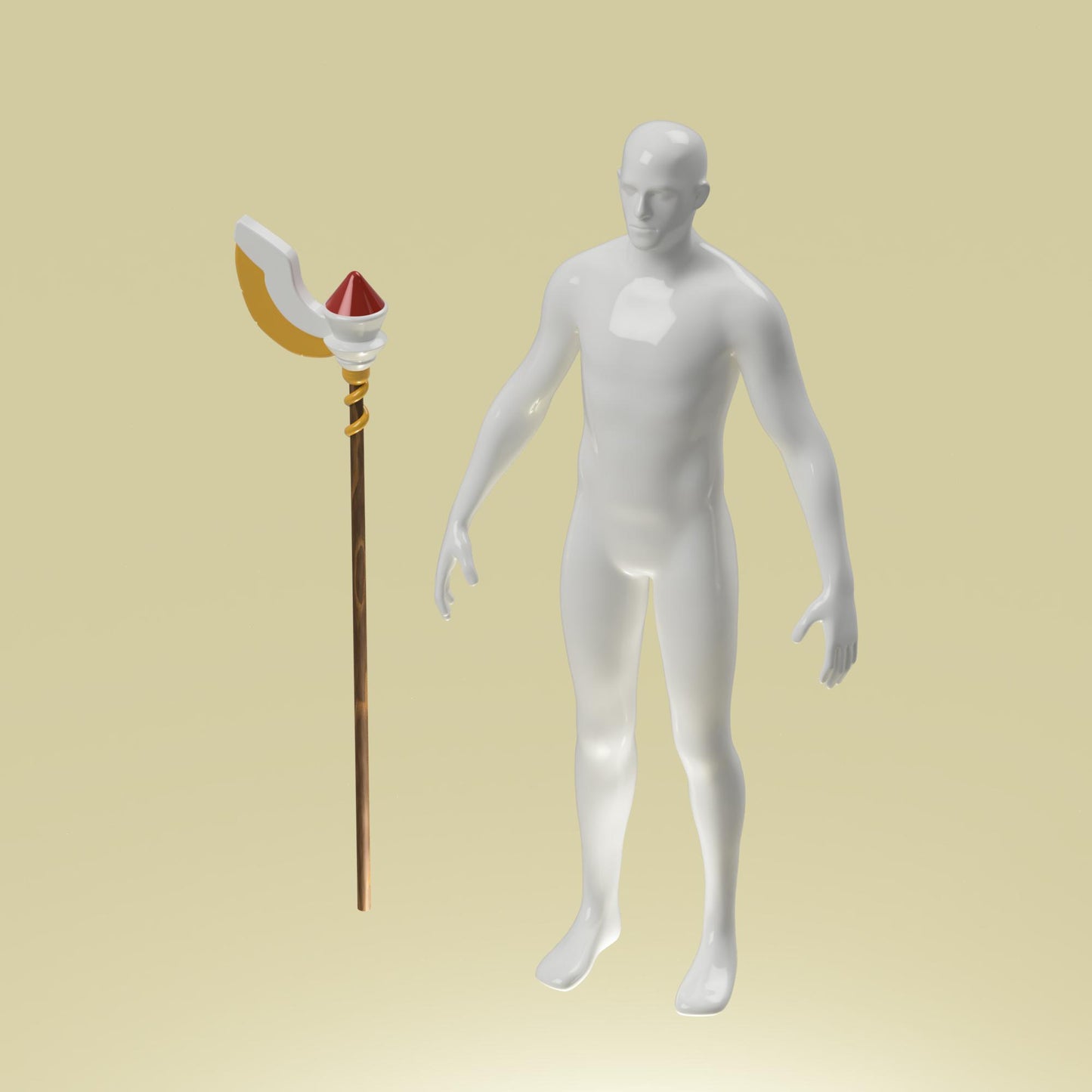 Golden Guard's Staff - 3D Print Files