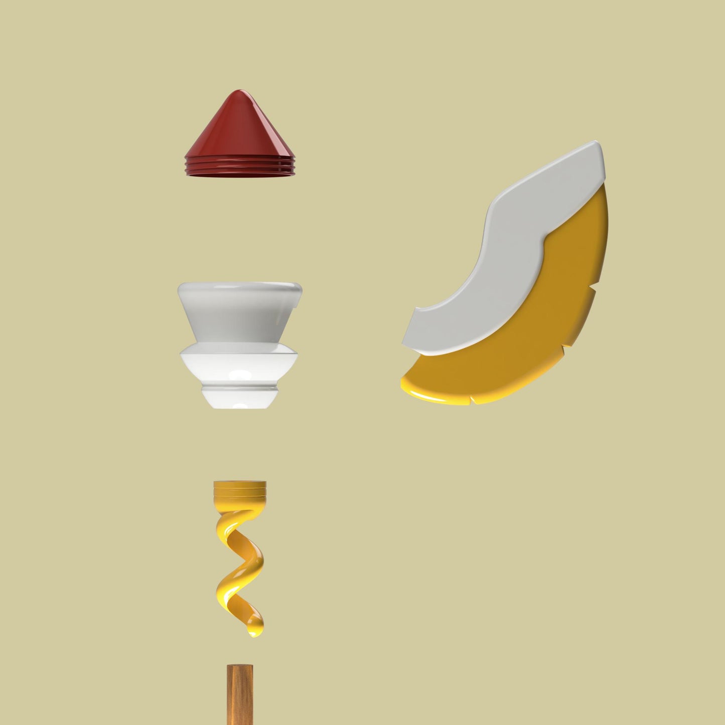 Golden Guard's Staff - 3D Print Files