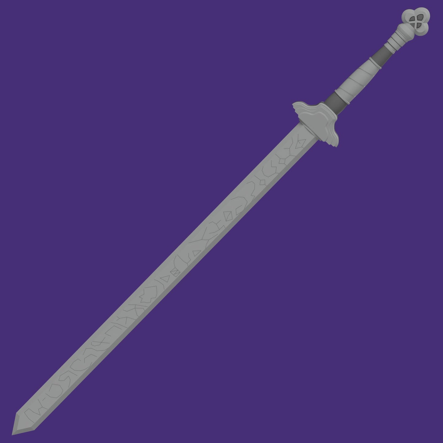 Rumi's Sword - 3D Print File